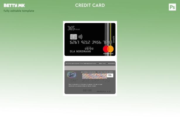 Модерен стил Шаблон за мастер картички за бензин на Норвешка Банка на Норвешка